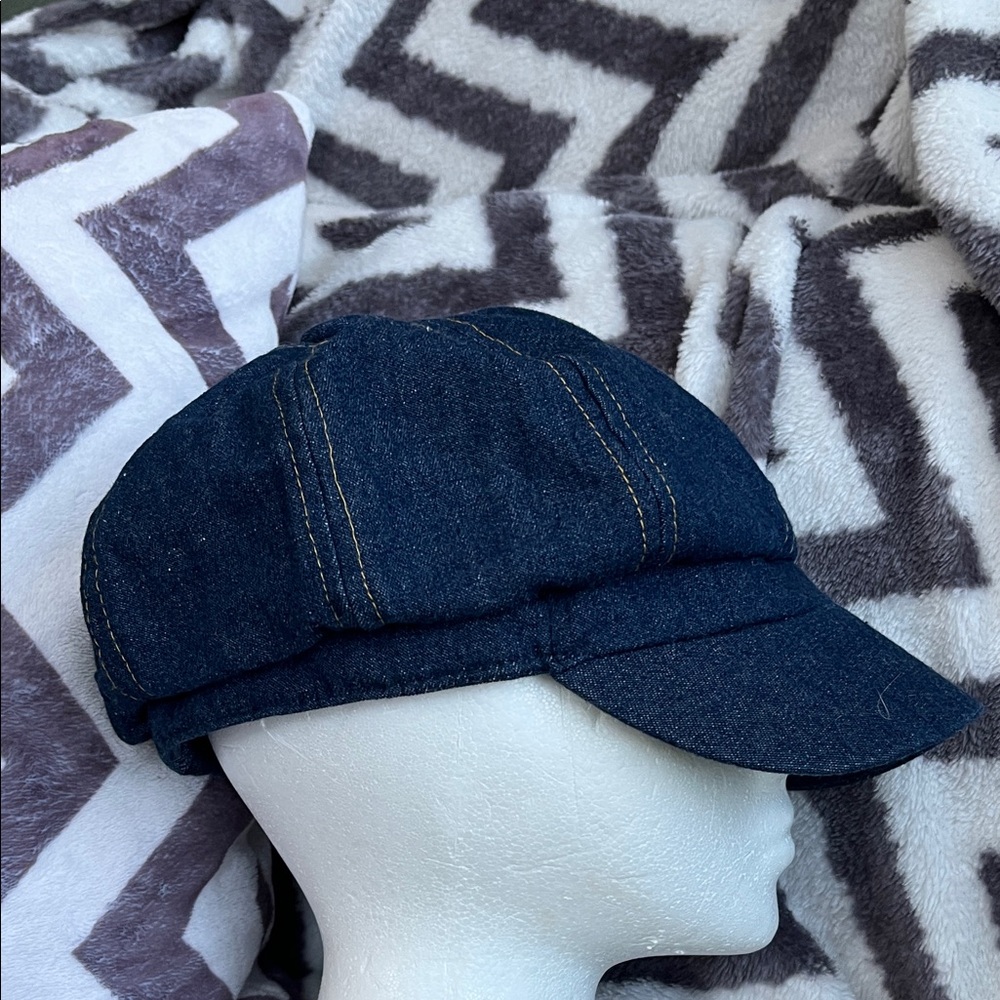 Dark Blue Denim Cap